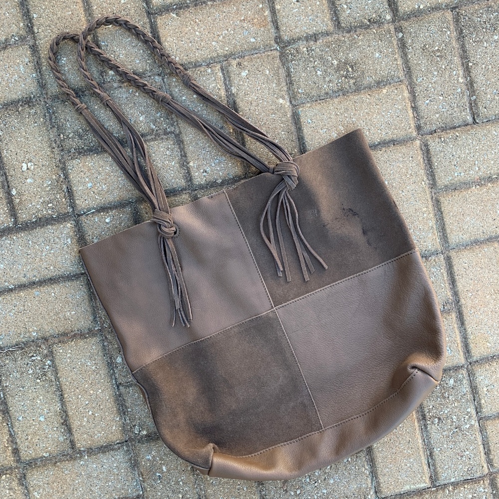 Sundown Wilds Leather Patchwork North Branch Tote - image 2
